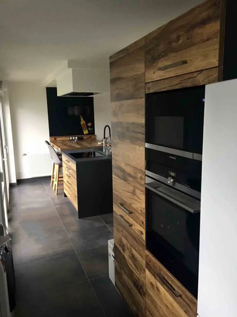Pose ton Bois - Menuisier Agenceur Lorient Morbihan - Pose de cuisine Schmidt