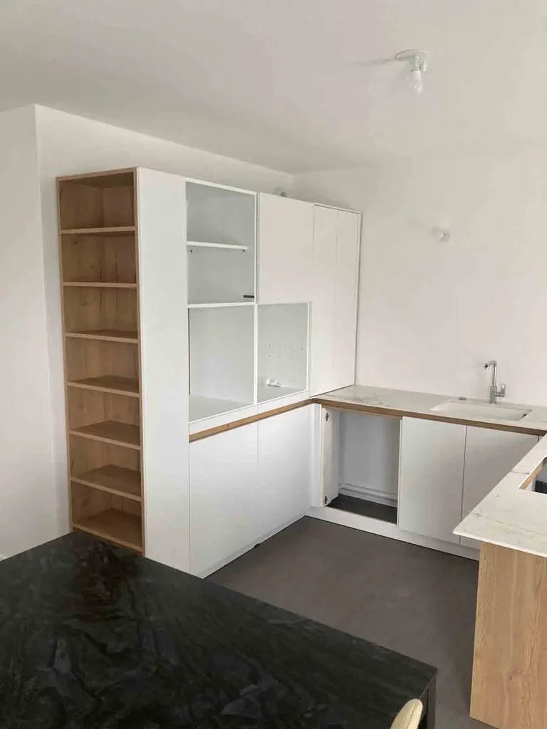 Pose ton Bois - Menuisier Agenceur Lorient Morbihan - Pose de cuisine meubles vue globale