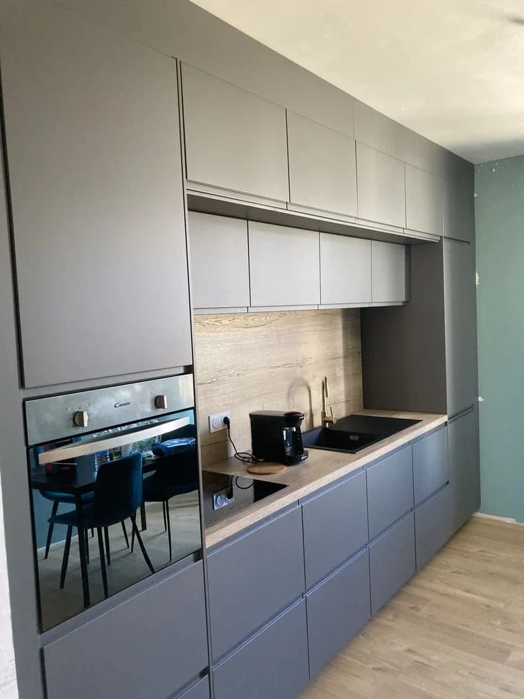 Pose de cuisine habillage toute hauteur 3m de haut Ikea - Lorient